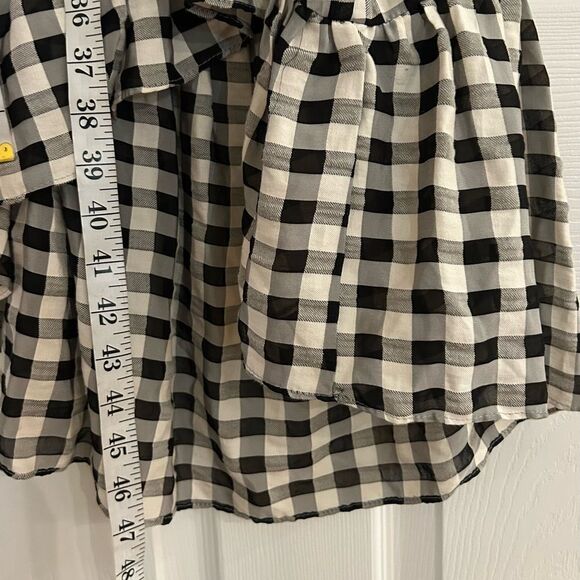 Cosmopolitan X DTO Black White Gingham Freya Midi Dress Size Small - Picture 9 of 13